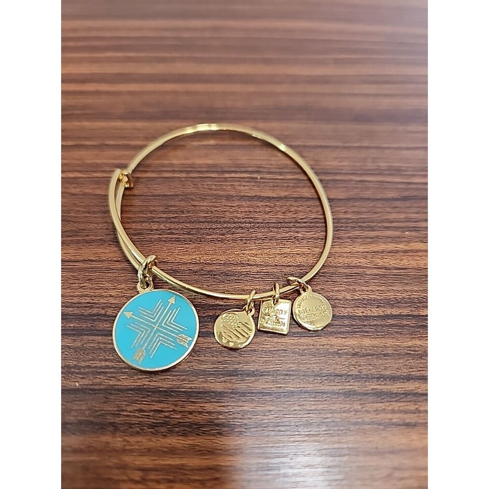 ALEX AND ANI Gold Charm 2015 DIRECTION UNION BOND BRACELET‎ FUN
